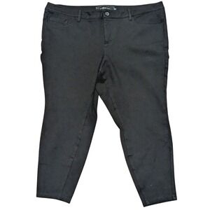 Torrid Studio Pants Plus 20 Short‎ Petite Classic Black Skinny Ponte Ankle Pants